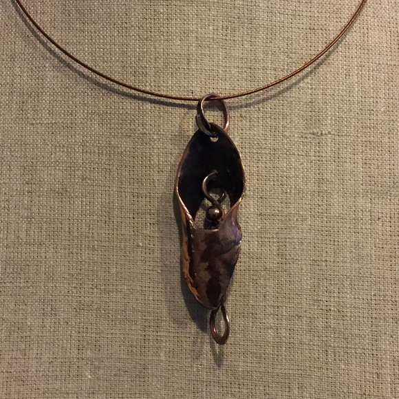 HOST PIC! UNIQUE One of a Kind Handcrafted Copper Pendant.. - Picture 6 of 7